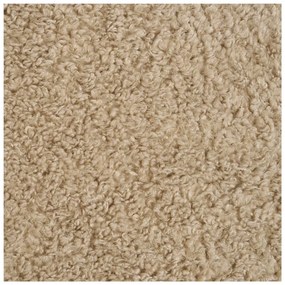 Poltrona marrone chiaro con rivestimento in bouclé Lunaro – House Nordic