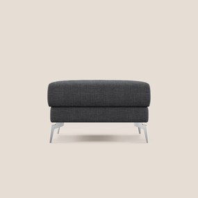 Star Pouf con piedini alti in tessuto impermeabile morbido intreccio T06 antracite