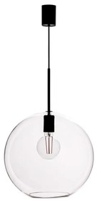 Lampada a sospensione nera con paralume in vetro 35x35 cm Patera - Markslöjd