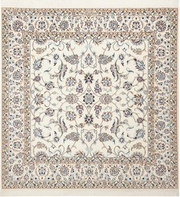 Nain Tappeto persiano 160x160 Beige (Iran) Annodato A Mano