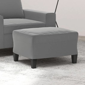 Poggiapiedi Grigio Scuro 60x50x41 Cm İn Tessuto Microfibra /