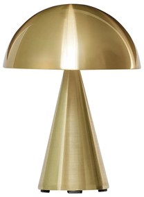 Lampada da tavolo a LED dimmerabile in oro (altezza 20 cm) Mush - Hübsch
