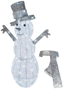 Decorazione natalizia a LED per esterno 80xLED/3,6W/230V IP44 82 cm pupazzo di neve