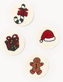 Set di 4 sottobicchieri in cotone Randi