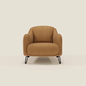 Avela Poltroncina dal comfort senza tempo in morbido tessuto impermeabile T06 ocra