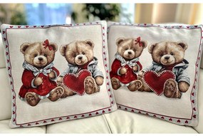 Federa cuscino gobelin Bear heart