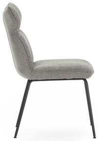 Set di 2 sedie da pranzo grigie Dara - Marckeric