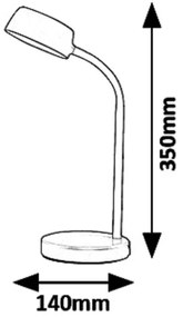 Rabalux 6780 - Lampada da tavolo LED BERRY LED/4,5W/230V