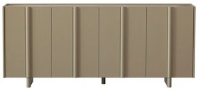 Cassettiera bassa beige in legno di pino 200x85 cm Basu - WOOOD