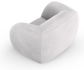 Poltrona grigio chiaro in tessuto bouclé Essen - Cosmopolitan Design
