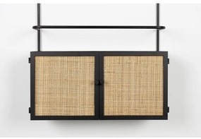 Portabottiglie in rattan nero 18x100 cm Guuji - White Label