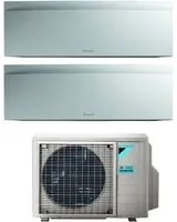 Climatizzatore Condizionatore Daikin Bluevolution Dual Split Inverter serie EMURA WHITE III 7+9 con 2MXM40A R-32 Wi-Fi Integrato 7000+9000 Colore Bianco Opaco Garanzia Italiana