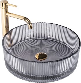 Lavabo da appoggio Rea Ingrid Grey