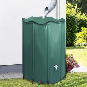 Serbatoio Per Acqua Piovana Pieghevole Con Rubinetto 1350 L /