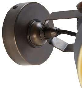 Applique da parete industriale in cemento con rame regolabile - Liko