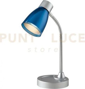 Lampada da tavolo arkimede orientabile blu 1 luce attacco e14 13,5x...