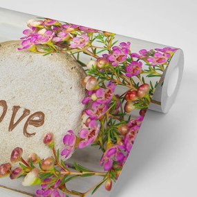 Carta da parati – Scritta su pietra Love
