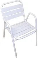 Sedia da Giardino in Alluminio Vorghini Calipso Bianco