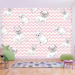 Fotomurale  Sweet Puppies  Larghezza x Altezza Home decor 100x70