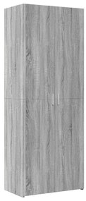 Credenza grigio sonoma 70x42,5x185 cm in legno multistrato