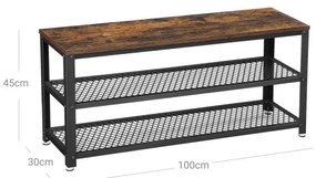 Scarpiera DAVOR marrone/nero