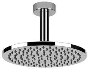 Soffione Doccia tondo 20 cm orientabile con braccio a Soffitto Cromo Shower 47288 Gessi Emporio