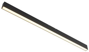 Plafoniera nera con LED dimmerabile a 3 livelli 2700-4000K con interruttore DIP - Keane