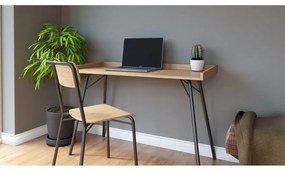 Tavolo da lavoro con piano in rovere 52x115 cm Rayburn - Woodman