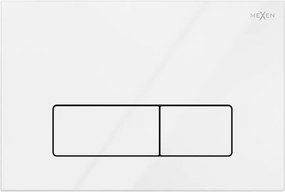 Mexen Fenix 13 pulsante di scarico Slim, bianco lucido - 601300