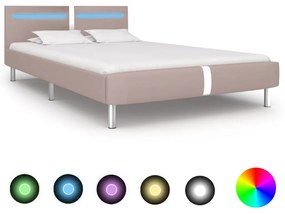 Giroletto Con Led Senza Materasso Cappuccino 135x190 Cm /