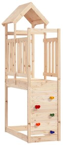 Torre Da Gioco Con Arrampicata 53x110x214 Cm İn Legno Di Pino /