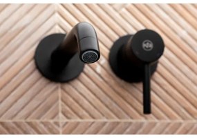 KFA Armatura 5039-810-81 - Rubinetto per lavabo da incasso MOZA opaco nero