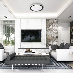 Plafoniera LED dimmerabile OSCAR LED/45W/230V 3000-6000K nero + +TC