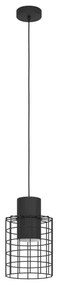 Eglo 43625 - Lampadario su corda MILLIGAN 1xE27/40W/230V d. 20 cm nero