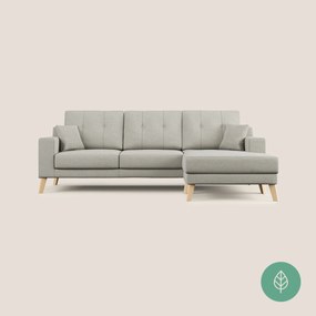 Danish divano angolare reversibile in tessuto ecosostenibile lino X