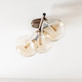 BRILAGI - Plafoniera a montaggio superficiale VULCANO 3xG9/8W/230V bronzo/fumé beige
