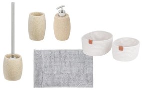 Set di accessori da bagno bianco