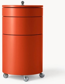 Contenitore a rotelle tondo Barboy, design Verner Panton