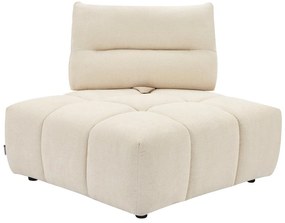 Poltrona angolare schienale avanti-indietro in Tessuto testurizzato Beige - APOLIU