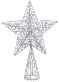 Stella di Natale Argentato Metallo 20 x 6 x 28 cm