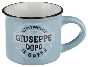 Tazzina caffè con nome Giuseppe in gres porcellanato