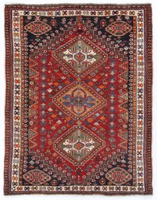 Gashghai Tappeto 150x120 (Iran) Annodato A Mano