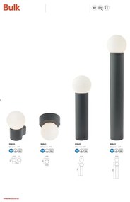 Redo 90641 - Plafoniera da esterno BULK 1xE27/28W/230V IP44 antracite