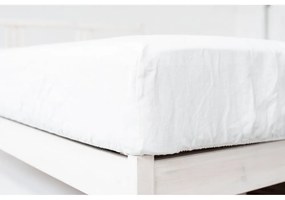 Lenzuolo bianco in lino con angoli 160x200 cm - Linen Tales