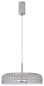 Lampadario LED a sospensione con filo LED/10W/230V 3000K cromo lucido diametro 35 cm