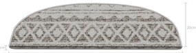 Gradini crema in set da 16 pezzi 20x65 cm Cottage Warmth - Vitaus