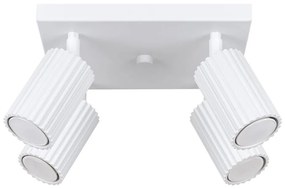 Sollux SL.1545 - Faretto KARBON 4xGU10/10W/230V bianco