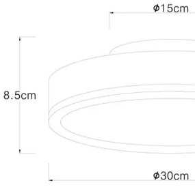 Globo 416080WD1R - Plafoniera LED DORO LED/12W/230V d. 30 cm
