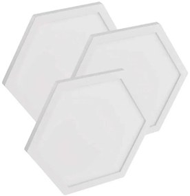 Set espansione 3x pannelli LED RGBIC dimmerabili 1,8W 230V Wi-Fi Tuya