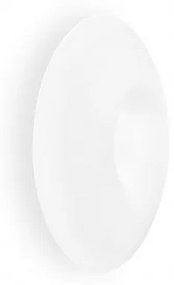 Ideal Lux -  Plafoniera GLORY PL3 D50  - Plafoniera bianca dallo stile intramontabile, con montatura rifinita in nickel satinato. Diffusore in vetro soffiato e acidato.